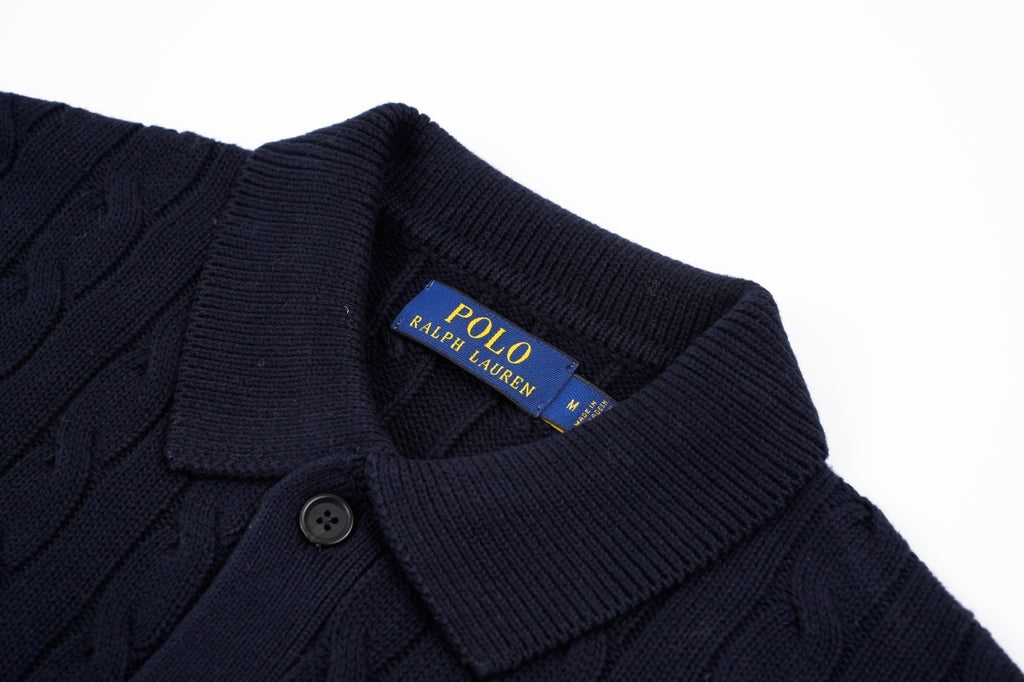 Ralph Lauren Pony Cable Shirt Navy