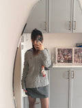 Ralph Lauren Navy Blue Wool-Cashmere Sweater