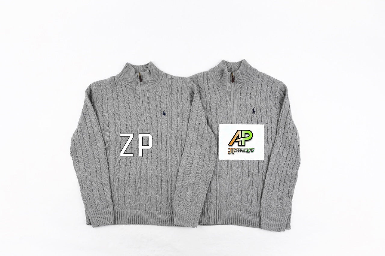 Ralph Lauren Navy Blue Wool-Cashmere Sweater