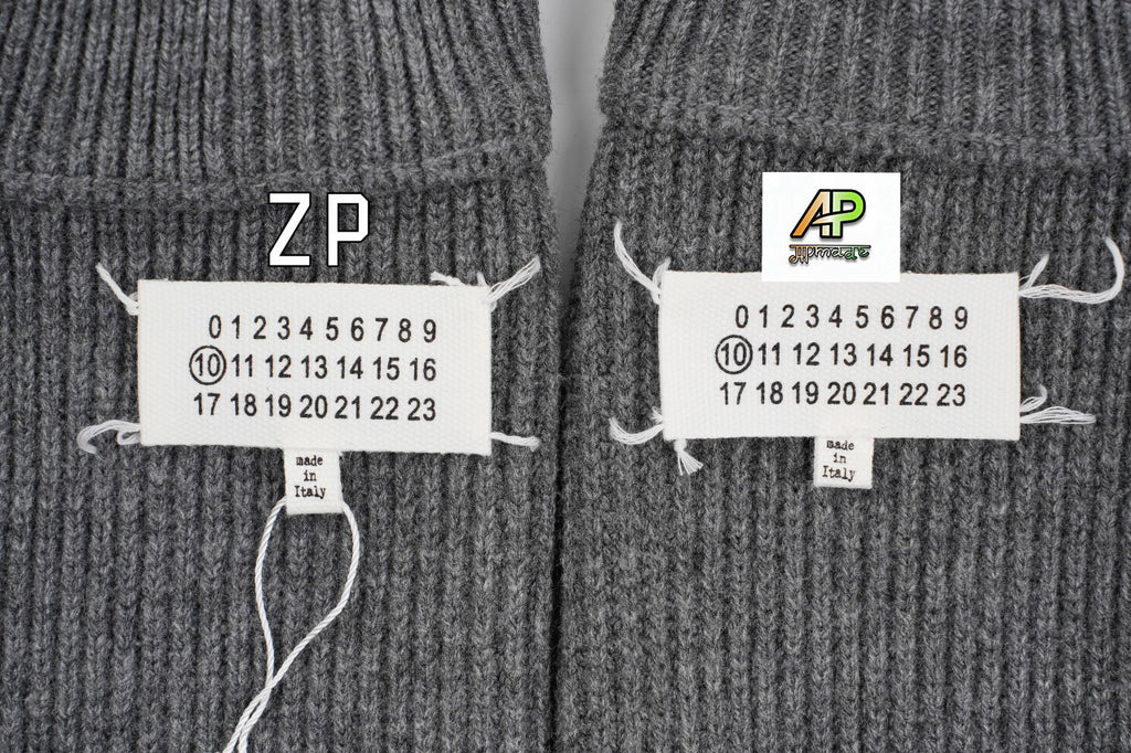 Maison Margiela MM6 N54 Gray Cardigan with Stitched Back Corners
