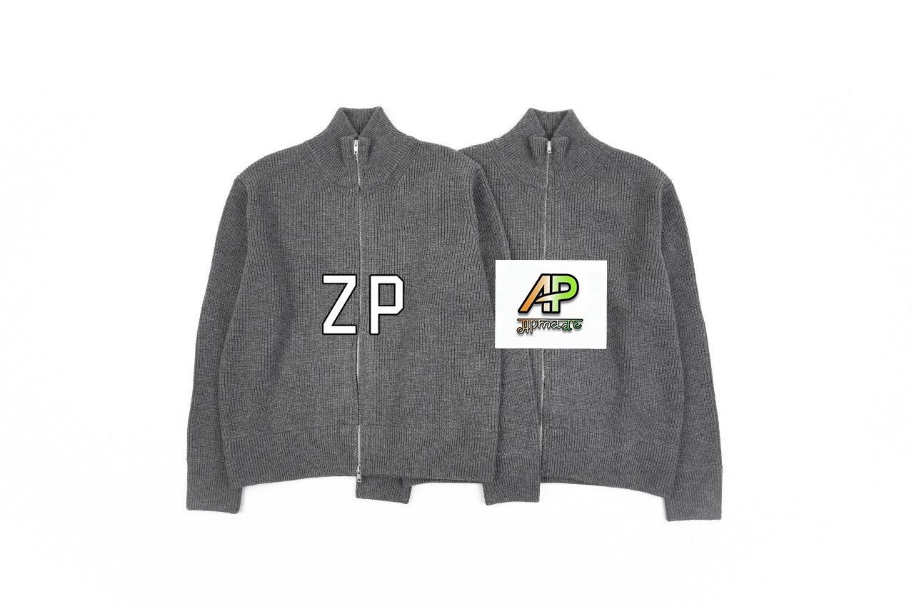 Maison Margiela MM6 N54 Gray Cardigan with Stitched Back Corners