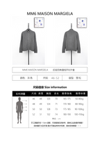 Maison Margiela MM6 N54 Gray Cardigan with Stitched Back Corners