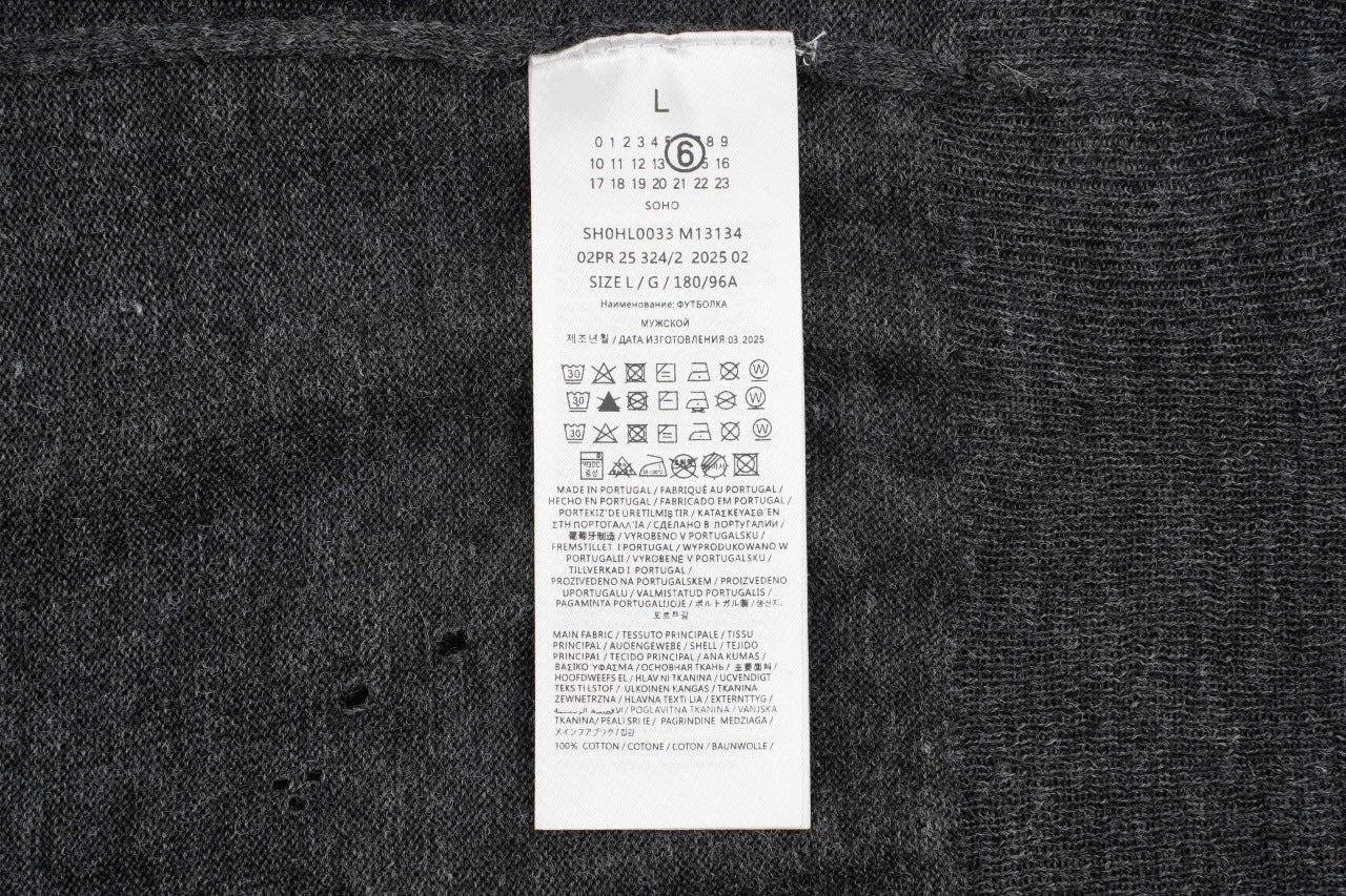 Maison Margiela Destroy Number 6 Crew Neck Sweater