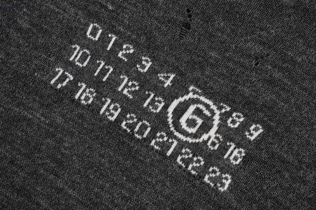 Maison Margiela Destroy Number 6 Crew Neck Sweater