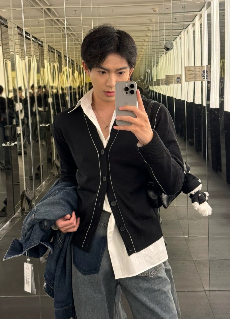 Maison Margiela Line Placket Cardigan Jacket