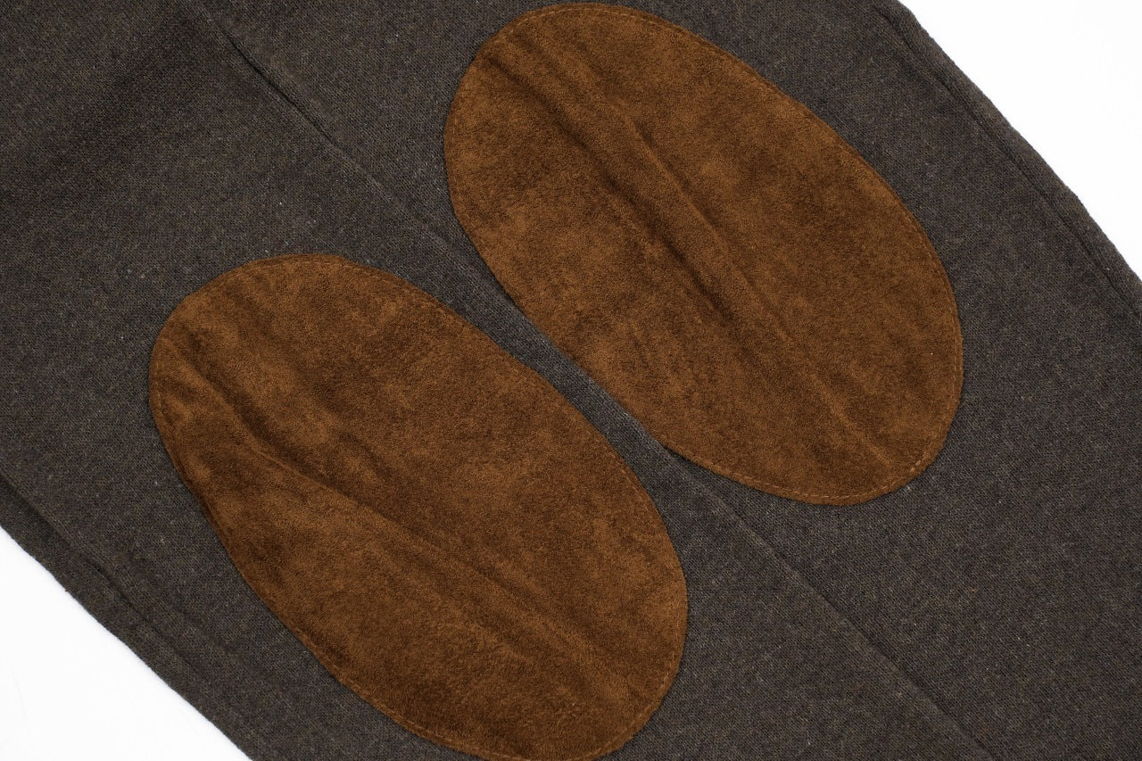 Maison Margiela Suede Patch Wool Polo Sweater