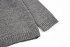 Maison Margiela Grey Wool-Blend Half-Zip Sweater