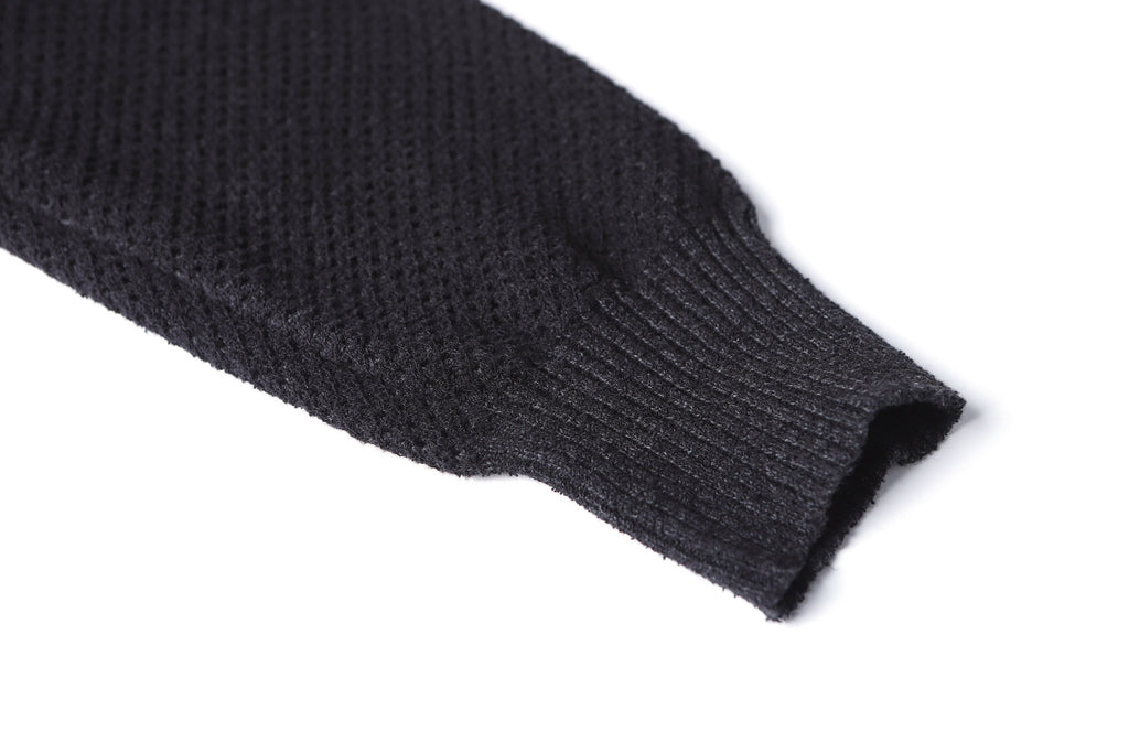 Versace 25SS High-Neck Zip-Up Jacquard Knit Sweater