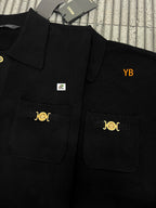 Versace 25SS Button-Down Ribbed Trim Cardigan