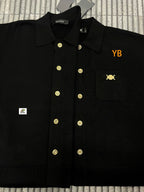 Versace 25SS Button-Down Ribbed Trim Cardigan