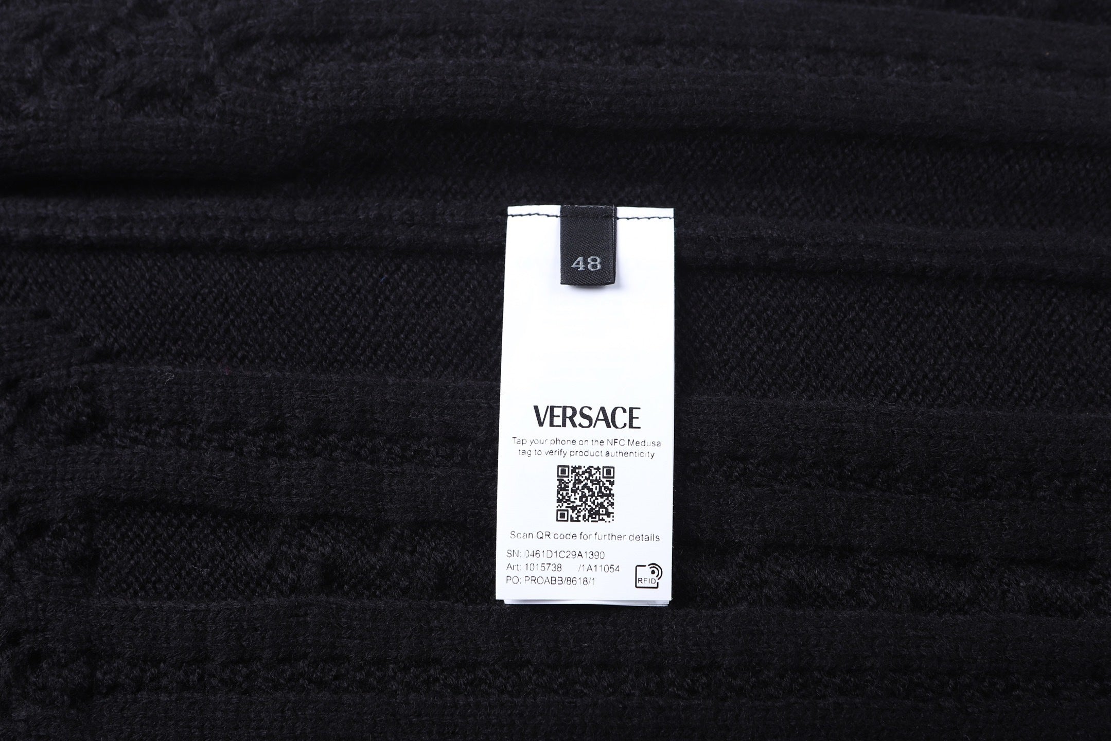 Versace 25SS Crew Neck Jacquard Embroidered Sweater