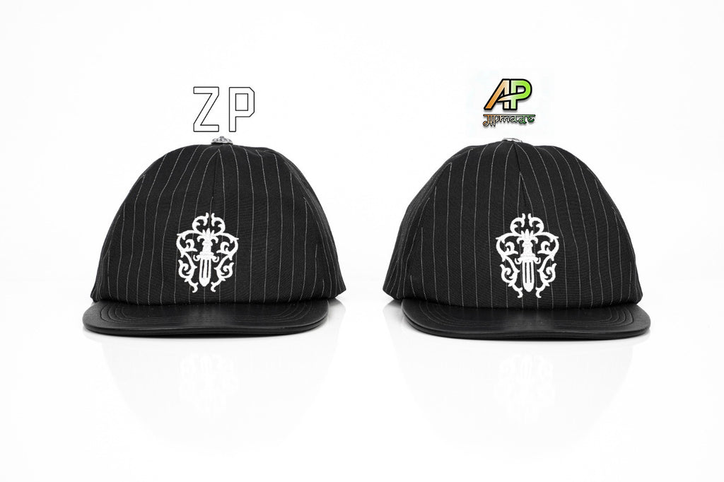Chrome Hearts Vine and Sword Pattern Hat Black