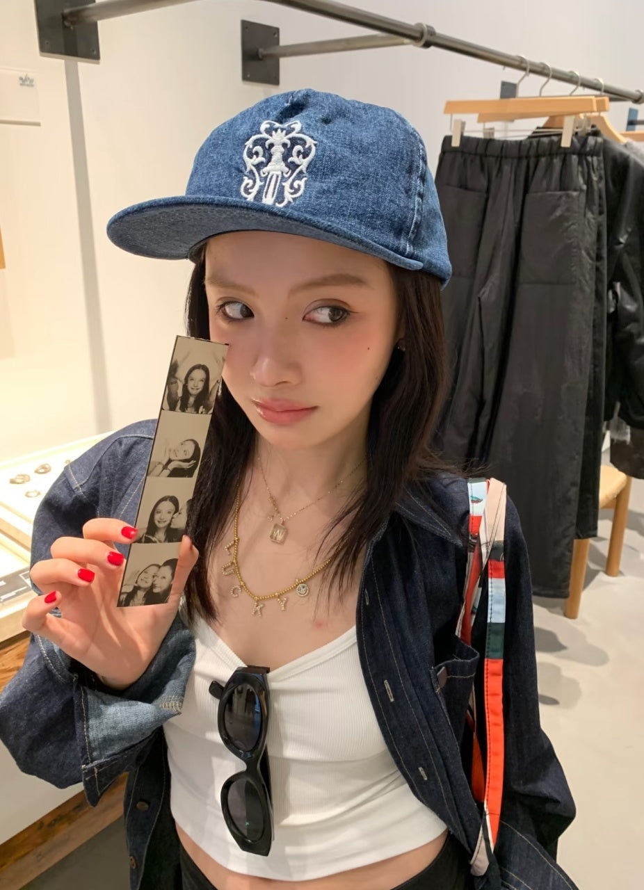 Chrome Hearts Vine and Sword Pattern Hat Black