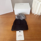 Moncler Cashmere Pom-Pom Knitted Hat