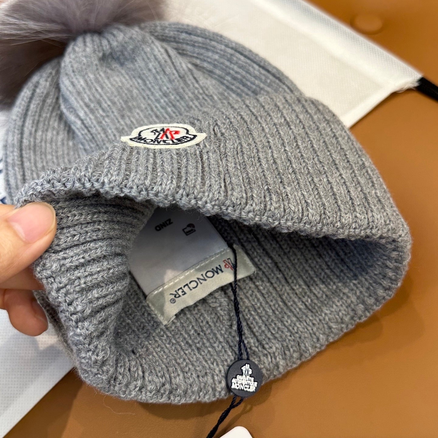 Moncler Classic Cashmere Knitted Hat