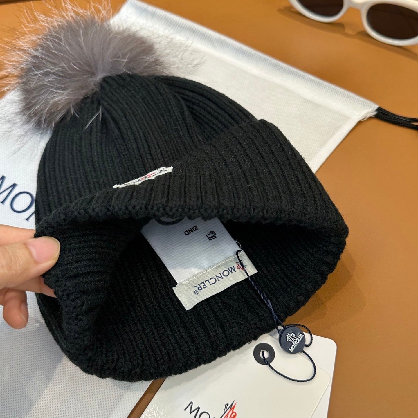 Moncler Classic Cashmere Knitted Hat