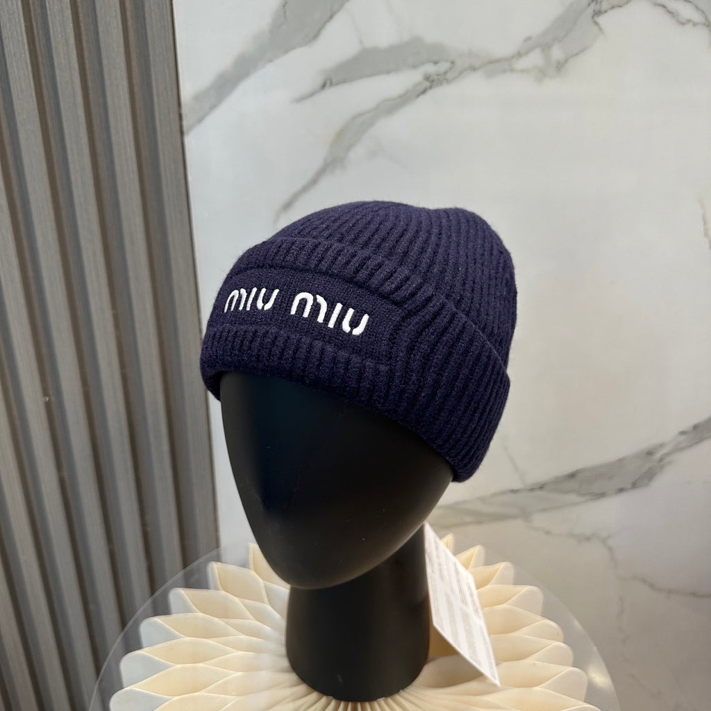 Miu Miu Logo Knit Hat