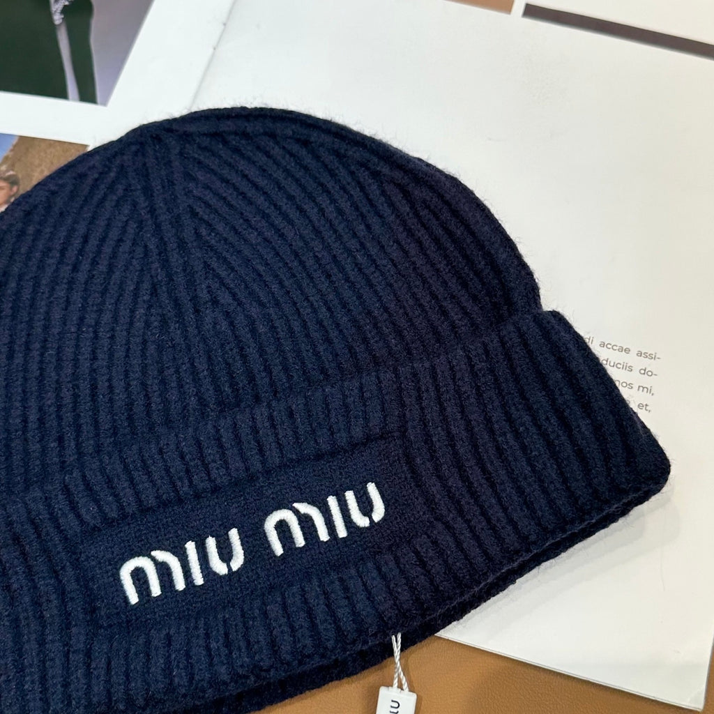 Miu Miu Logo Knit Hat