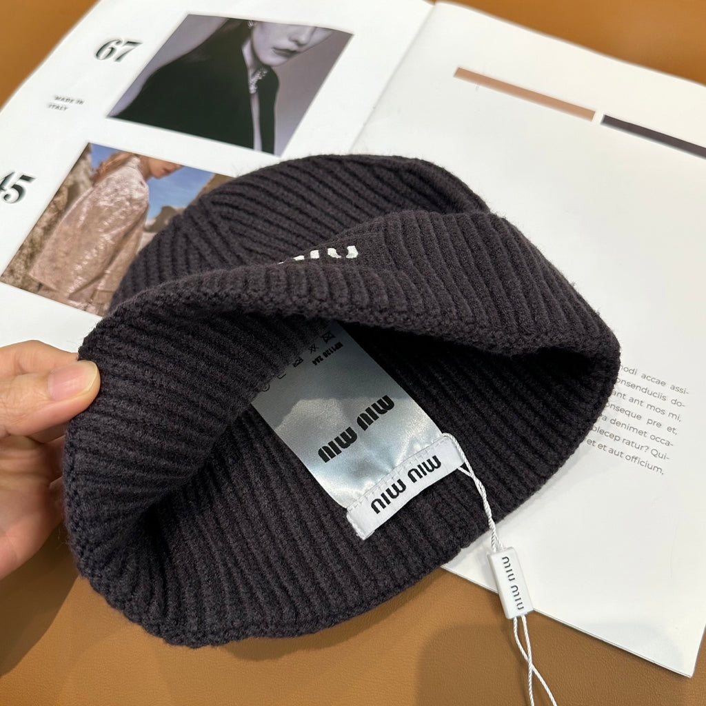 Miu Miu Logo Knit Hat