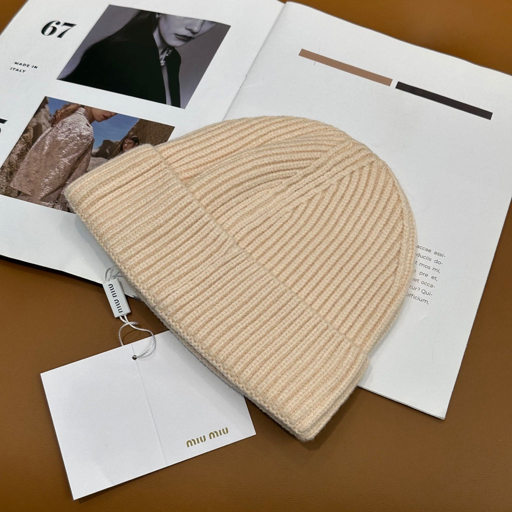 Miu Miu Logo Knit Hat