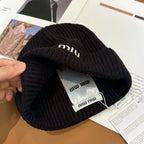 Miu Miu Logo Knit Hat