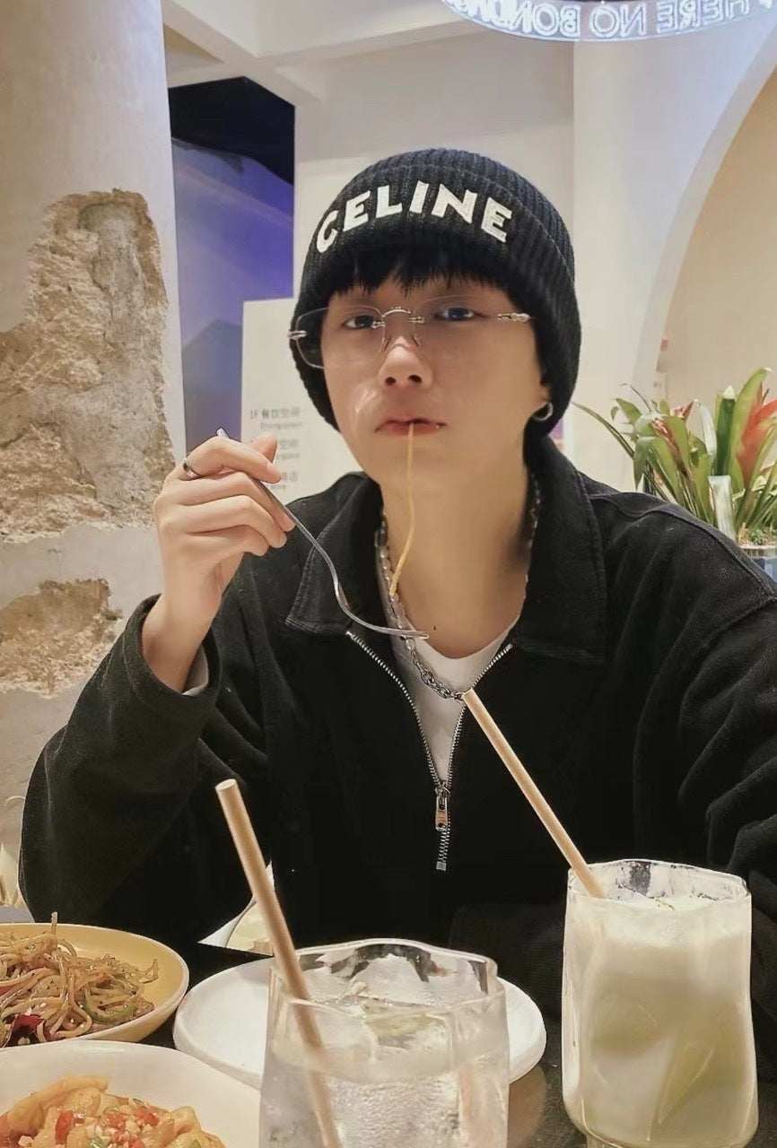 Celine Classic Logo Knit Beanie