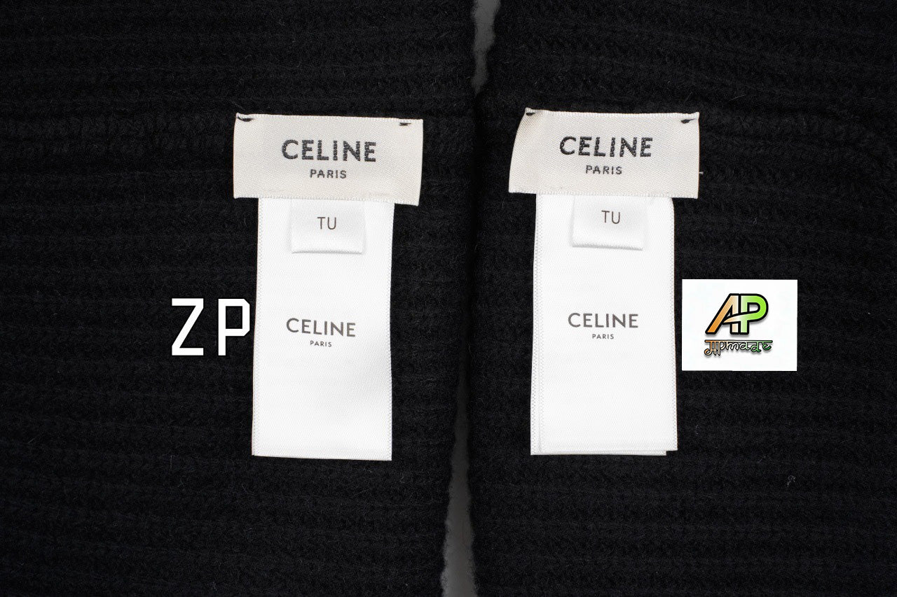 Celine Classic Logo Knit Beanie