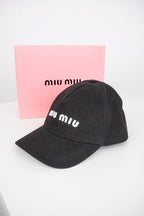Miu Miu Letter Embroidered Baseball Cap