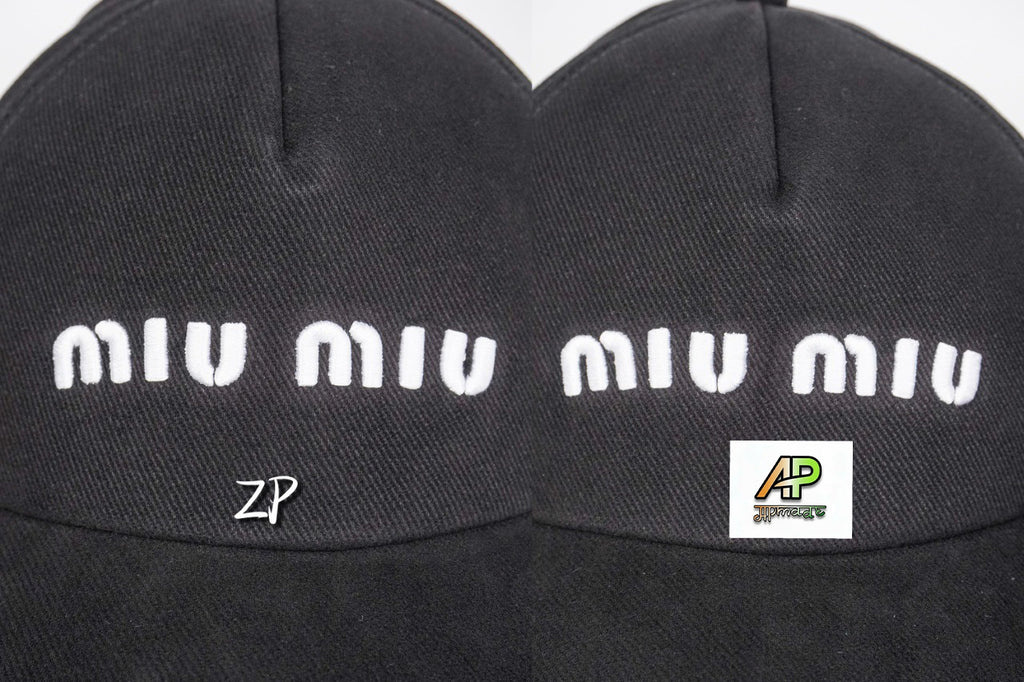 Miu Miu Letter Embroidered Baseball Cap