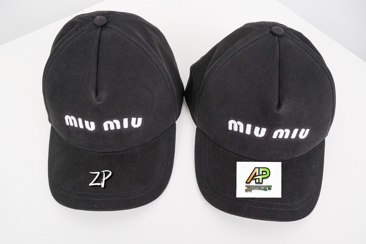 Miu Miu Letter Embroidered Baseball Cap