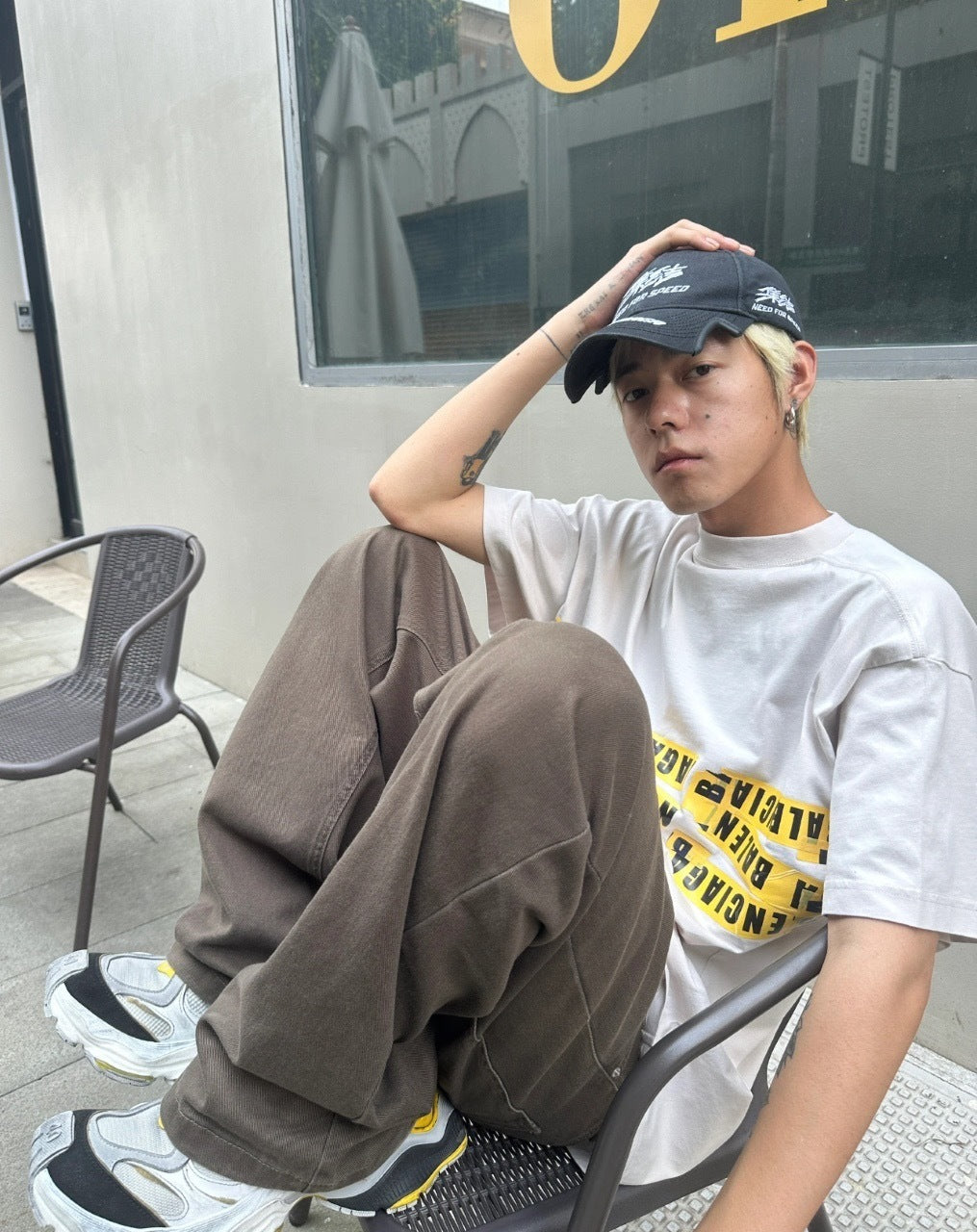 Balenciaga 25SS Lettering Embroidered Hat