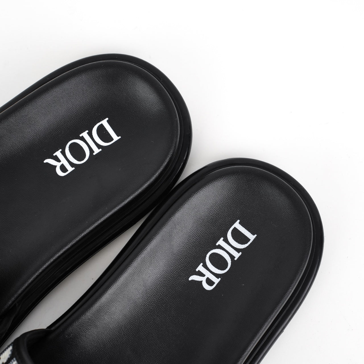 Christian Dior H-Town Oblique Platform Slides