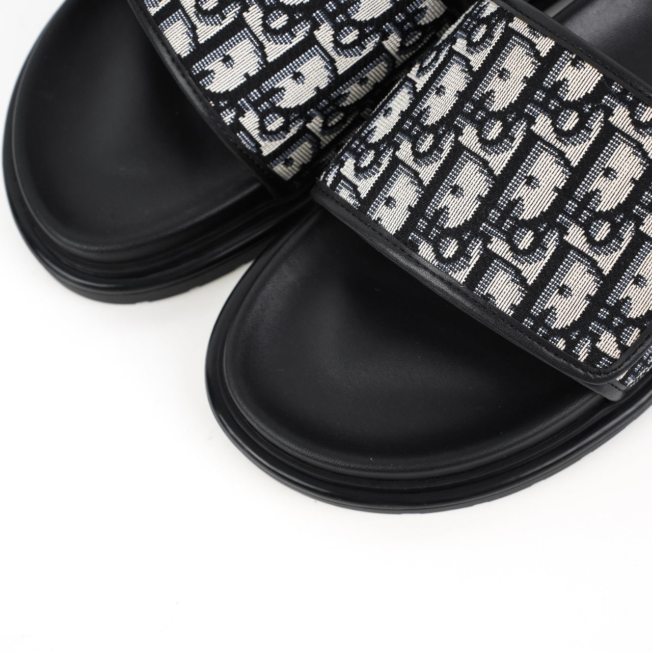 Christian Dior H-Town Oblique Platform Slides