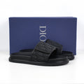 Christian Dior H-Town Oblique Platform Slides