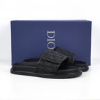 Christian Dior H-Town Oblique Platform Slides