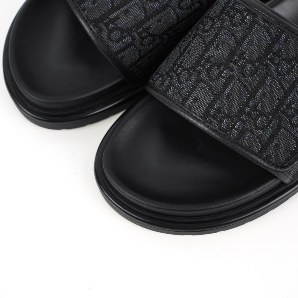 Christian Dior H-Town Oblique Platform Slides
