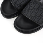 Christian Dior H-Town Oblique Platform Slides