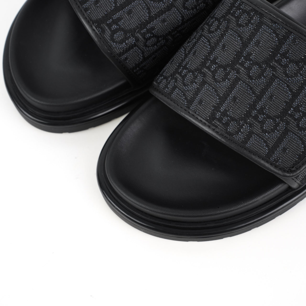 Christian Dior H-Town Oblique Platform Slides