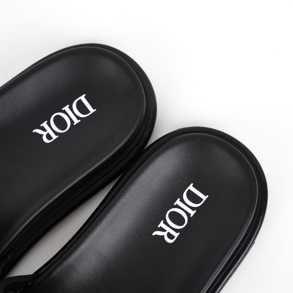 Christian Dior H-Town Oblique Platform Slides