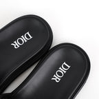 Christian Dior H-Town Oblique Platform Slides