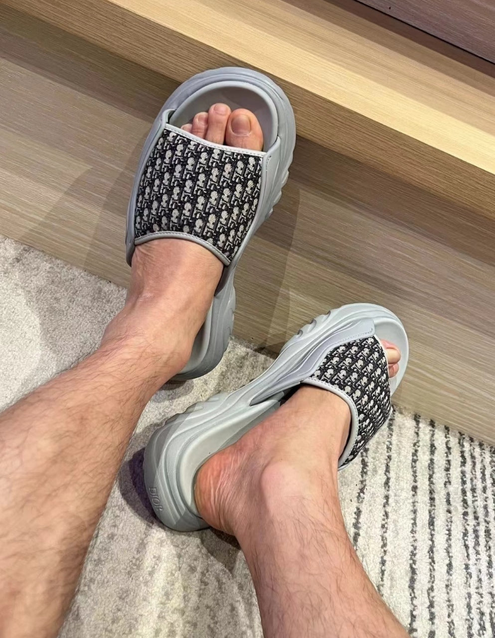 Christian Dior H-Town Oblique Platform Slipper