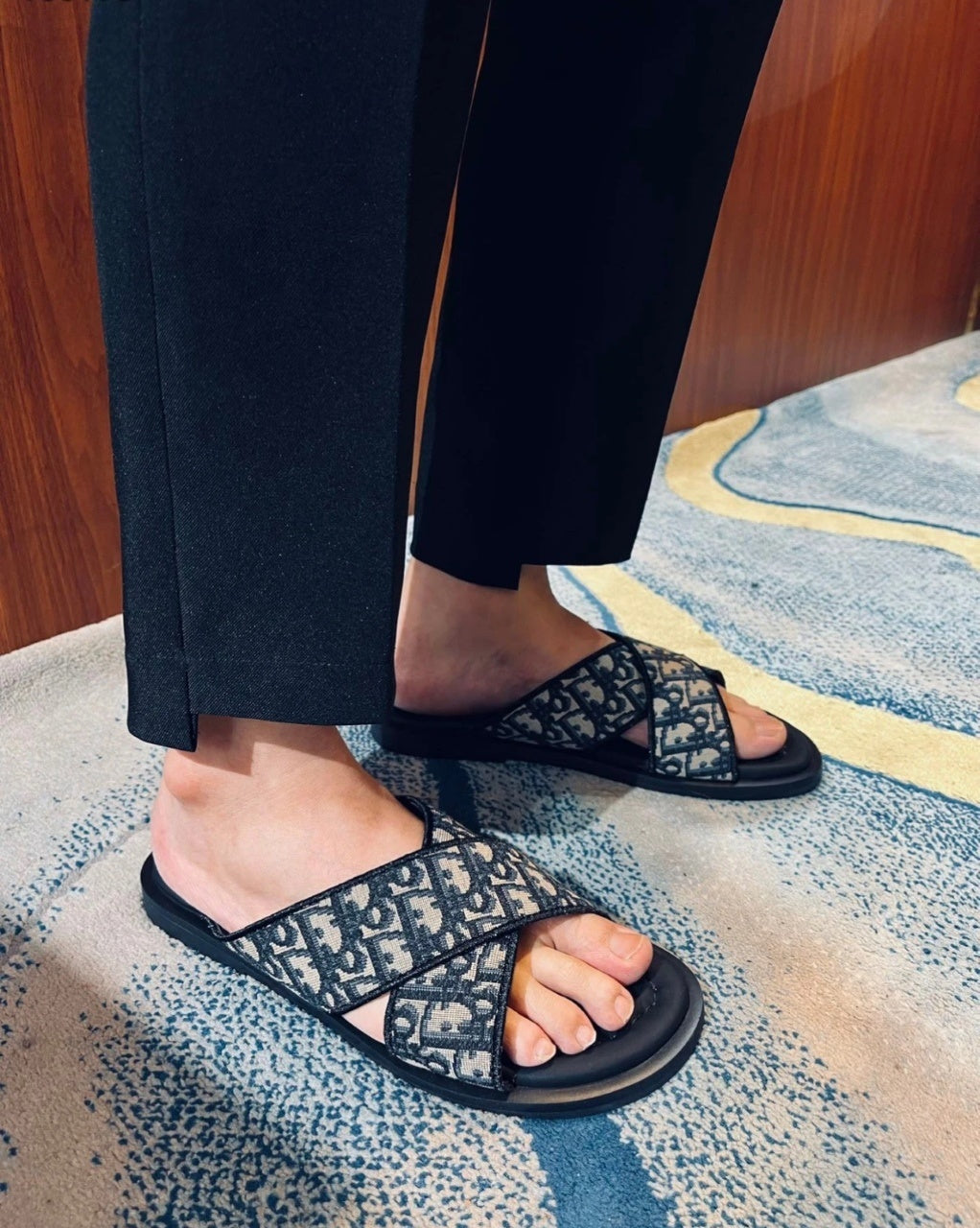 Christian Dior Alias Sandals Beige Black
