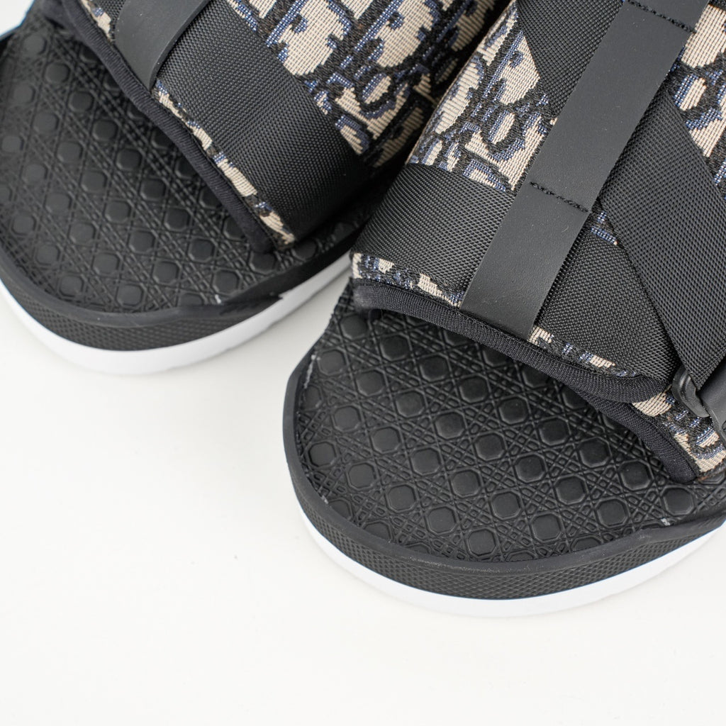 Christian Dior Alpha Oblique Embroidered Slippers