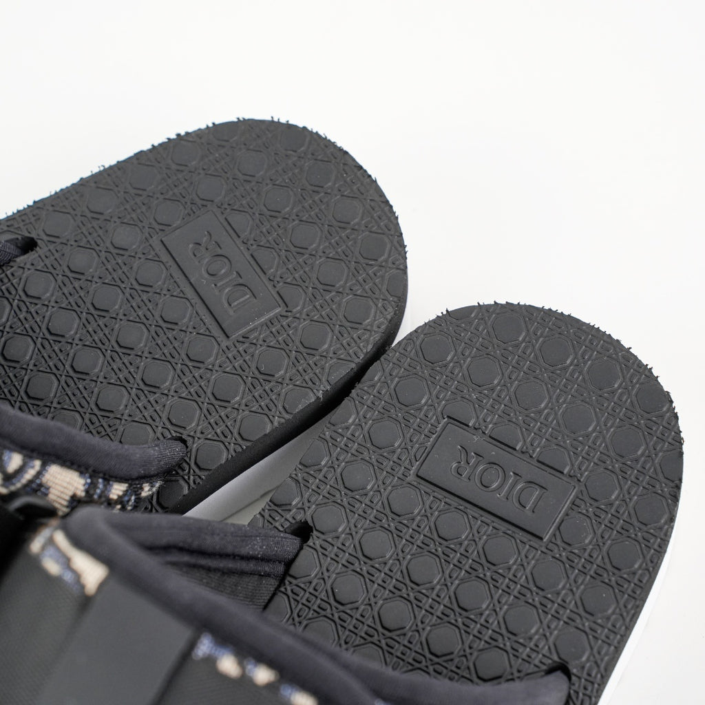 Christian Dior Alpha Oblique Embroidered Slippers