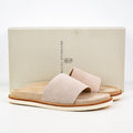 Brunello Cucinelli Logo Suede Flip Flops