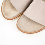 Brunello Cucinelli Logo Suede Flip Flops