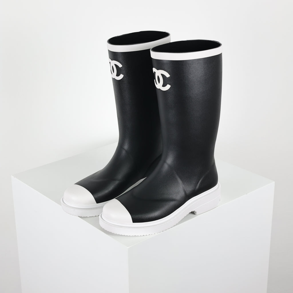 Chanel Rain Boots