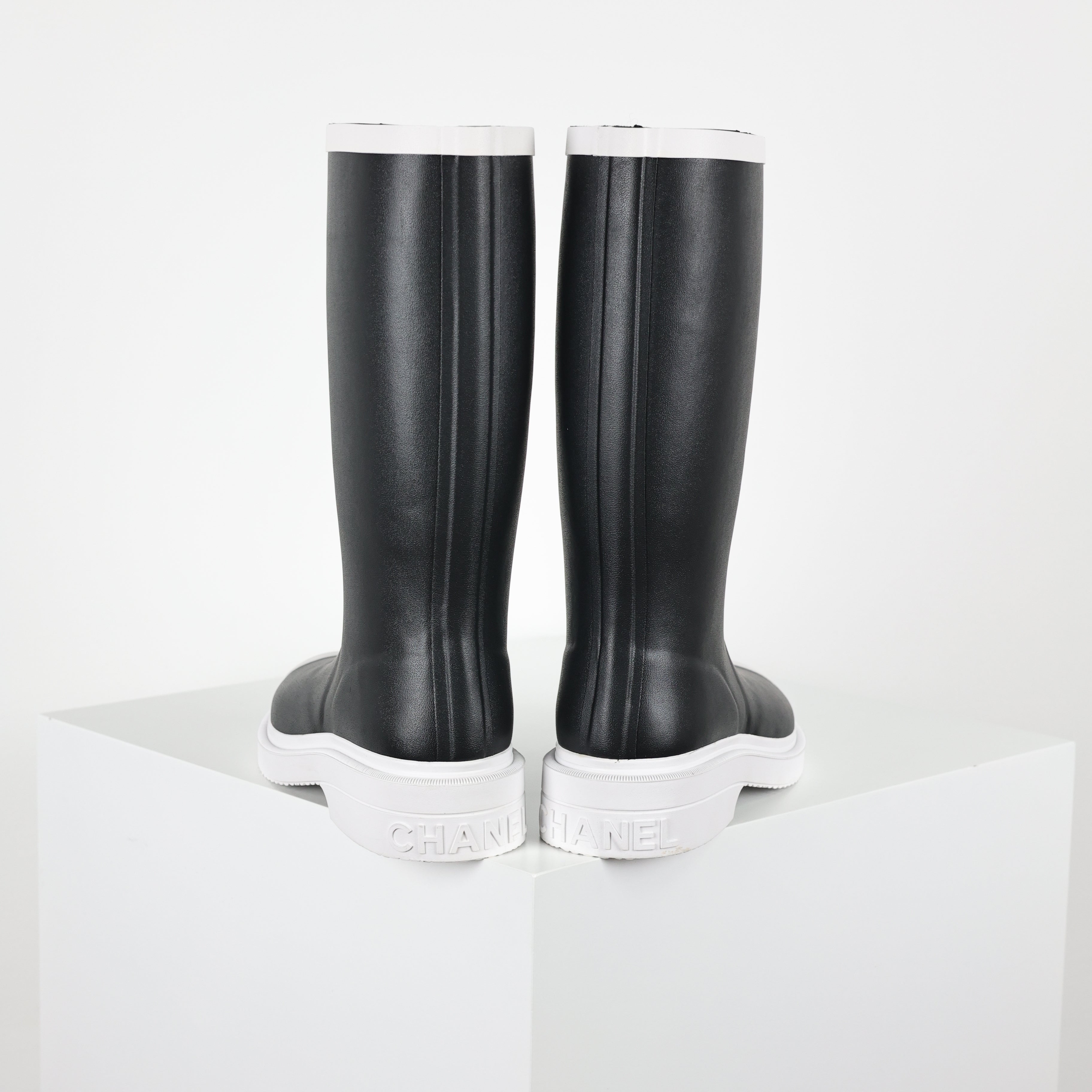 Chanel Rain Boots