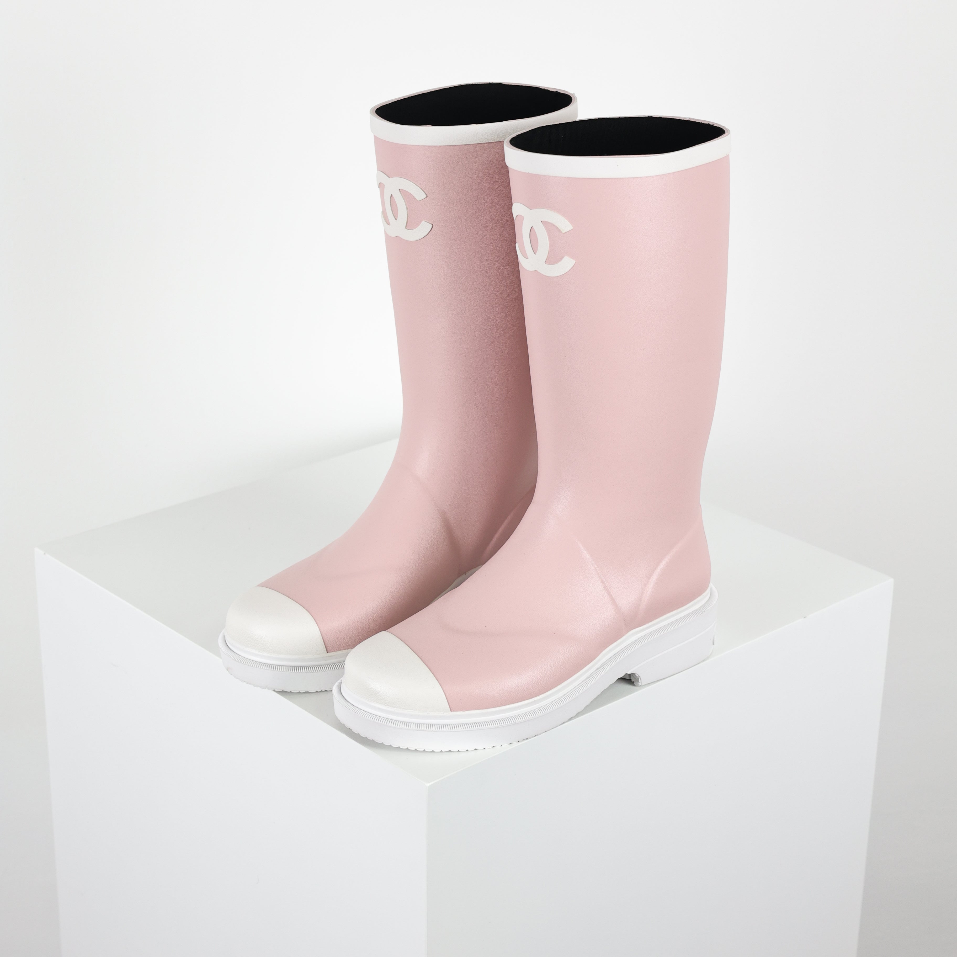 Chanel Rain Boots
