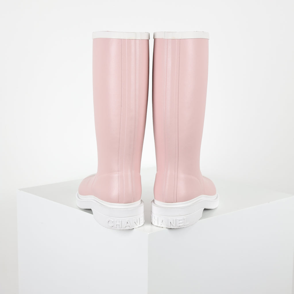 Chanel Rain Boots